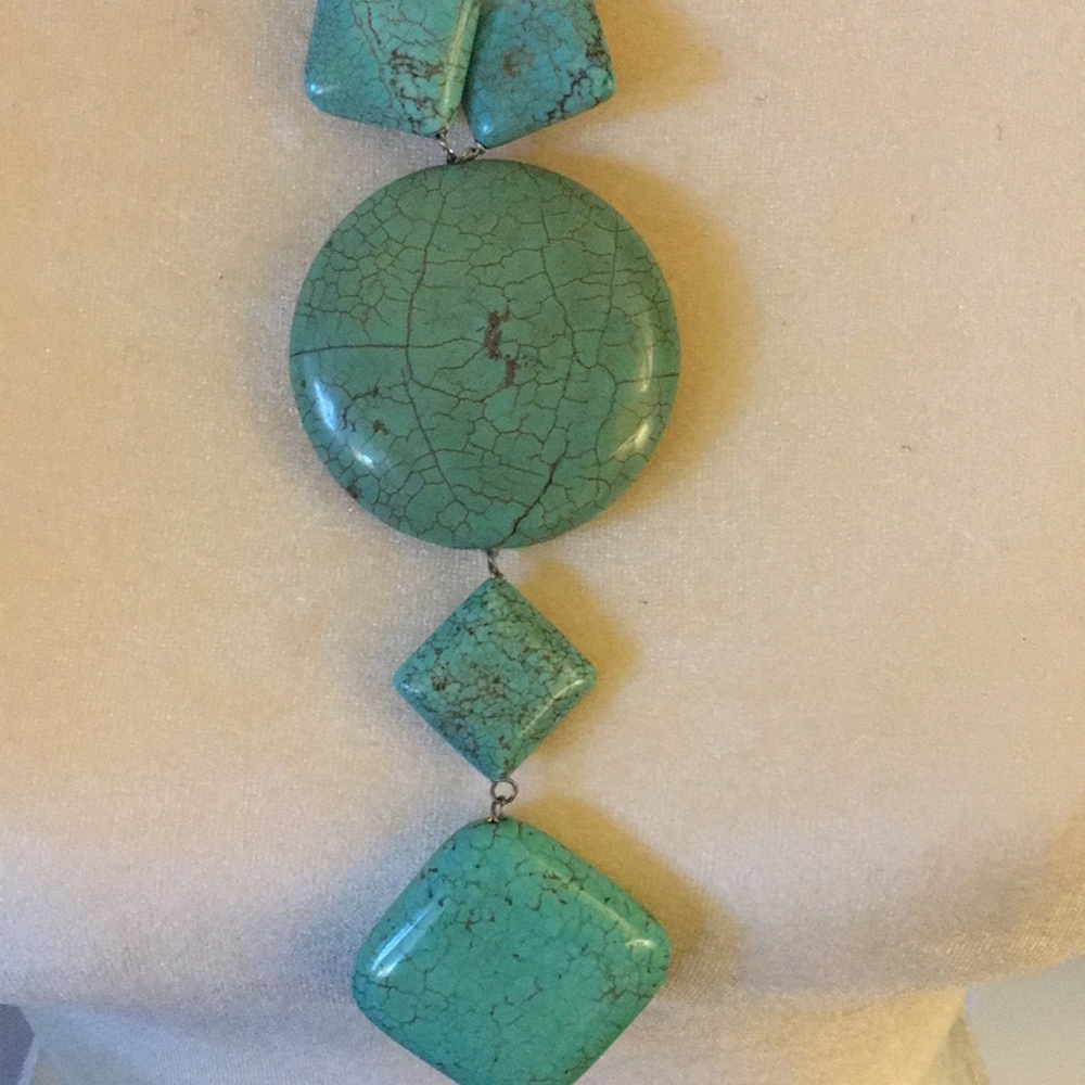 Vintage Hippie Chic/Boho Turquoise Necklace - Picture 5 of 5